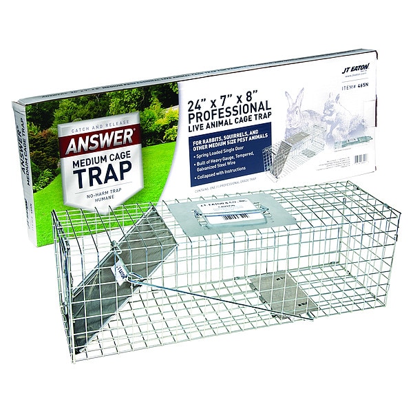 Jt Eaton Live Animal Trap, 24in L x 7in W x 8in H - 465N