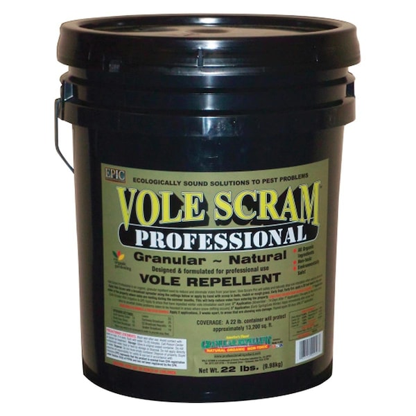 Epic Repellents 22 lb. Vole Scram Professional Repellent - 5822