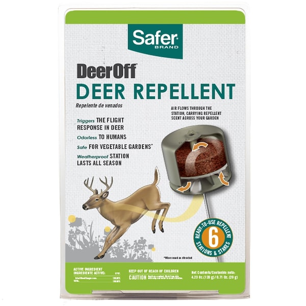 Safer Brand Safer Brand Deer Off Repellent Station Stake For Deer 6 pk - 5962