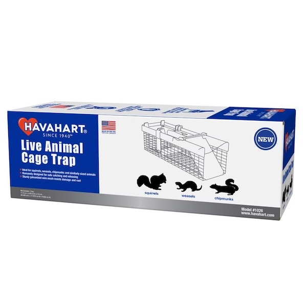 Havahart Havahart Small Live Catch Cage Trap For Chipmunks/Squirrels/Weasels 1 pk - 1026