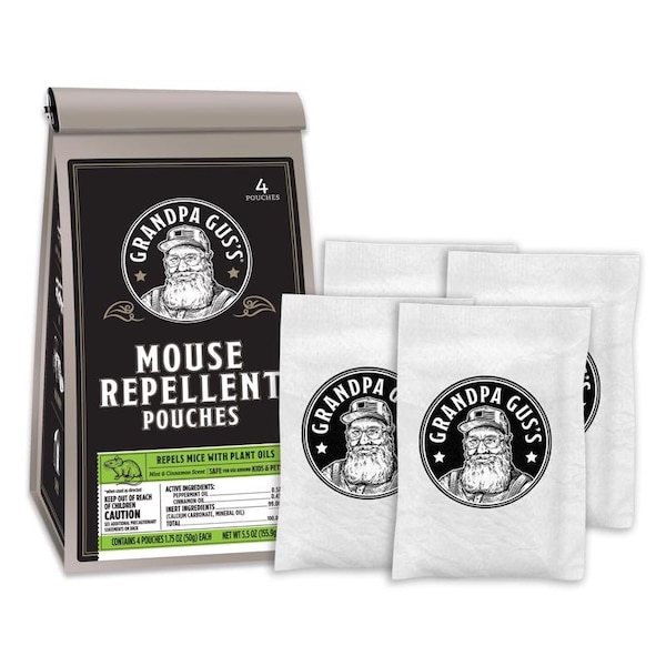 Grandpa Guss Animal Repellent Scent Pouch For Mice 4PK - GPR-4-15