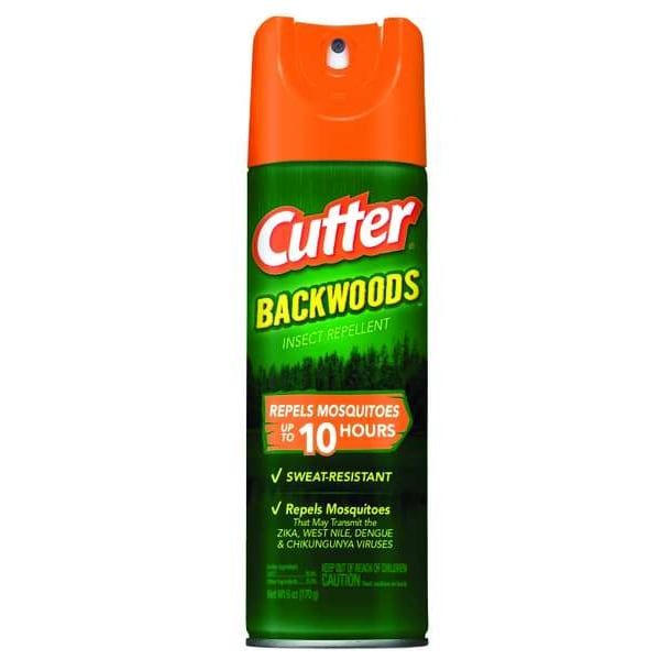 Cutter 6 oz Aerosol Backwoods Insect Repellent, 25% DEET Concentration, Outdoor Use - HG-96280
