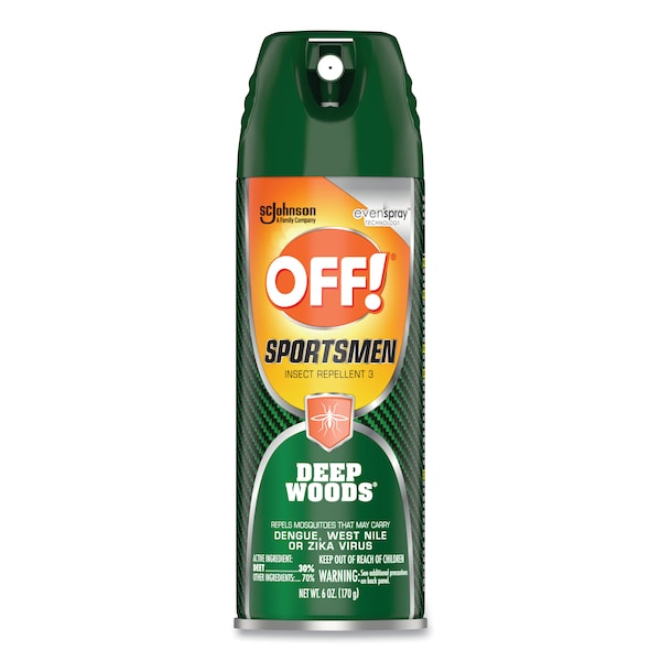 Off Deep Woods Sportsmen Insect Repellent, 6 oz Aerosol Spray, 12PK - 334684