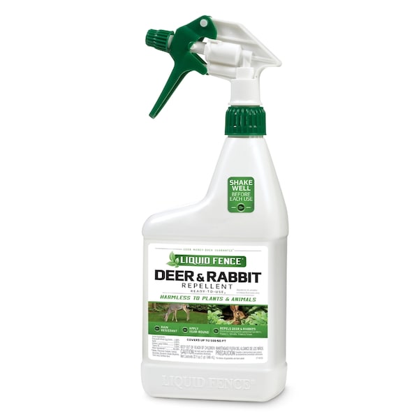 Liquid Fence Liquid Fence Animal Repellent Spray For Deer and Rabbits 32 oz - HG-71126