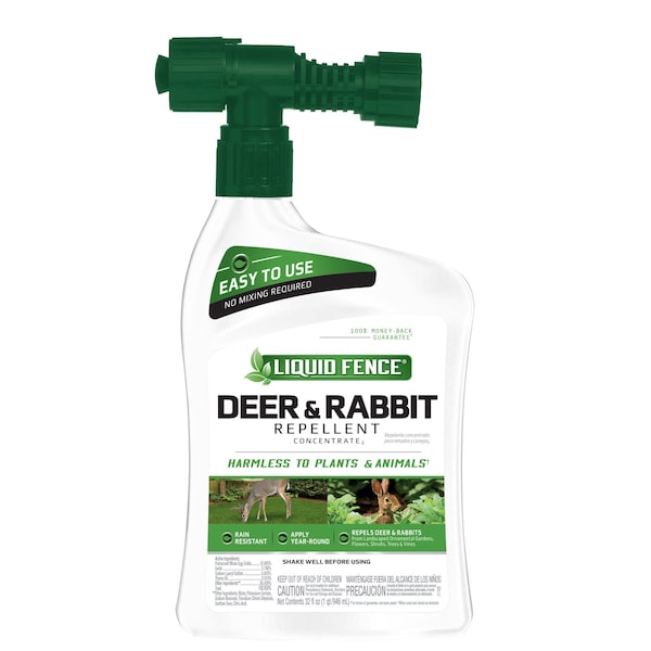 Liquid Fence Liquid Fence Animal Repellent Liquid For Deer and Rabbits 32 oz - HG-75044