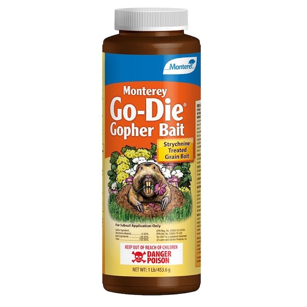 Monterey Monterey Go-Die Toxic Bait Granules For Gophers and Moles 1 lb - LG 9250