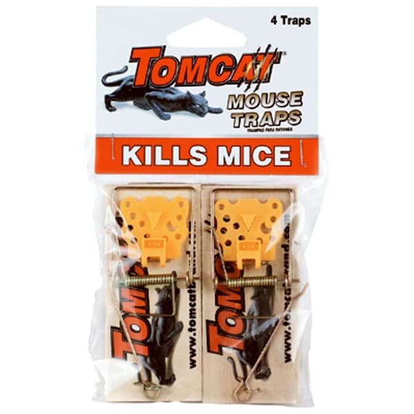 Motomco 33570 Deluxe Wooden Mouse Trap, 4PK - TO574646
