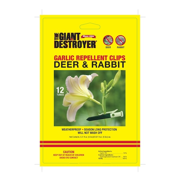 Giant Destroyer Giant Destroyer Animal Repellent Clip For Deer and Rabbits 12 pk - 700