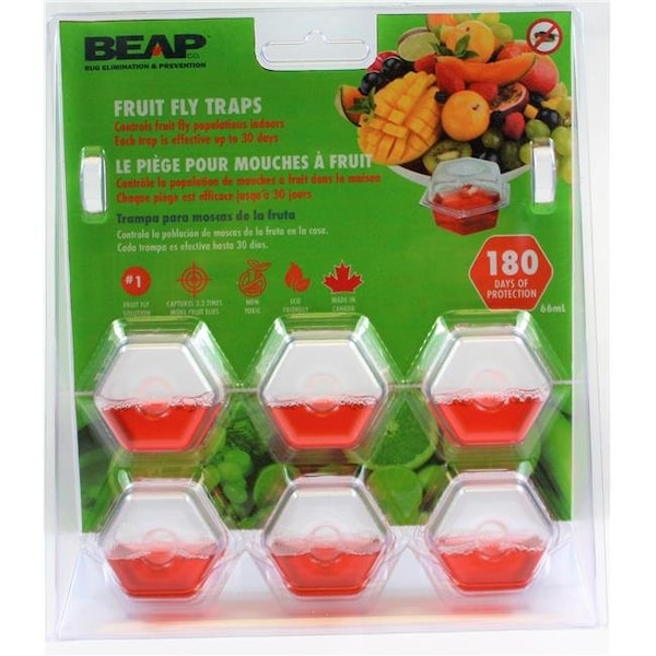 Bug Elimination And Prevention(Beapco) Bug Elimination and Prevention BeapCo 10036 Drop - Ins Fruit Fly Traps - 10036