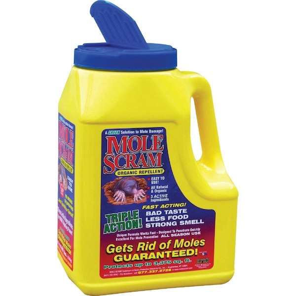 Scram Mole 4.5 Lb. Granular Organic Mole Repellent - 12040