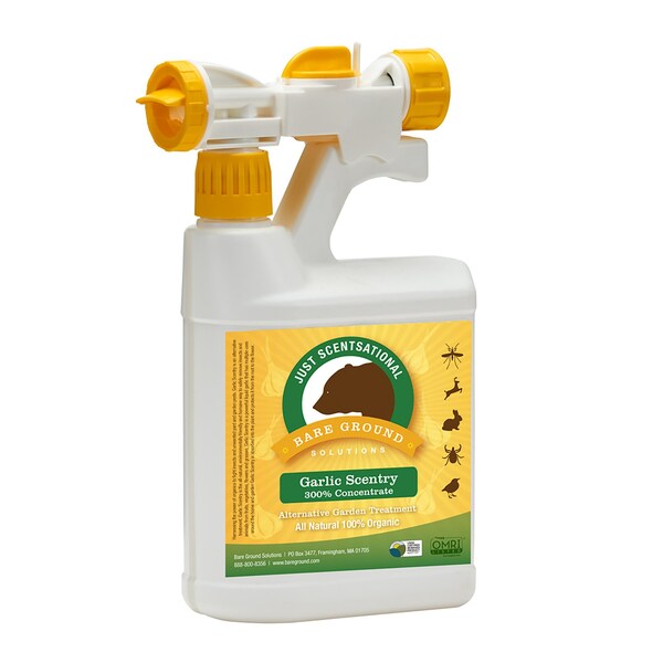 Just Scentsational Garlic Scentry Concentrate One Quart with Mixing Hose End Sprayer by Bare Ground - GCS-32HES