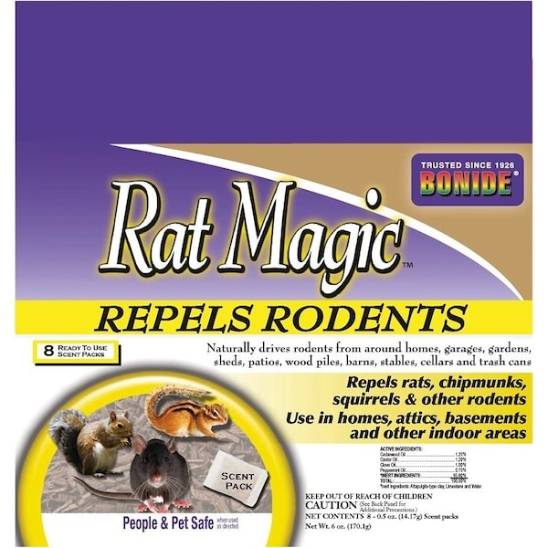 Rat Magic Garden Naturals Rodent Repellent, ReadytoUse - 8636