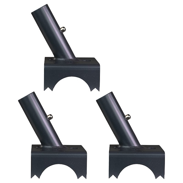 Moultrie Feeder Feet, Metal, Black, For: 1-1/4 in Round and 1-1/2 in Square Legs - MFA-15008