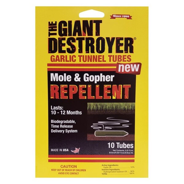 Atlas The Giant Destroyer Animal Repellent Tubes For Gophers and Moles 0.21 oz, 10PK - 410