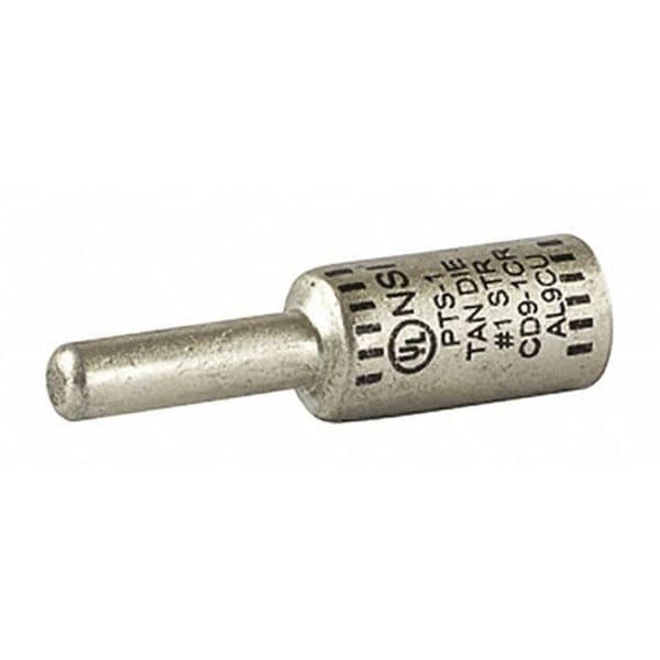 Terminal de clavija de 1 AWG de Nsi Industries, longitud de clavija de 0.83" - PTS1.