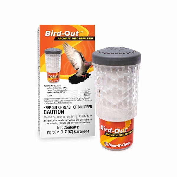 Bird -B-Gone Bird-B-Gone Bird-Out Bird Deterrent For Assorted Species 1 pk - BIRDOUT-REF