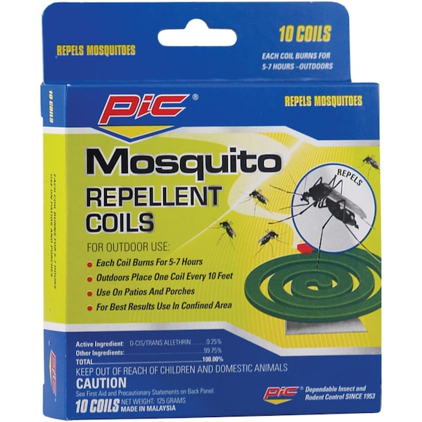 Pic Mosquito Repellent Coils, Pack/10 - C-10-12