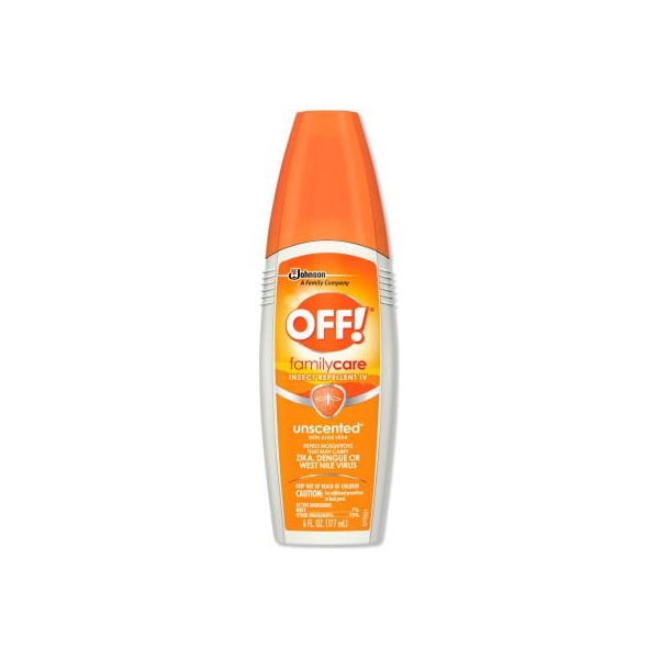 Sc Johnson OFF FamilyCare Insect Repellent, 7% DEET, 6 oz. Pump Spray, Unscented, 12 Bottles - 654458 - 654458