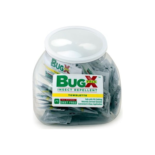 Coretex Products CoreTex Bug X FREE Insect Repellent, DEET Free, Towelette, Fish Bowl, 50 Packets - 12841