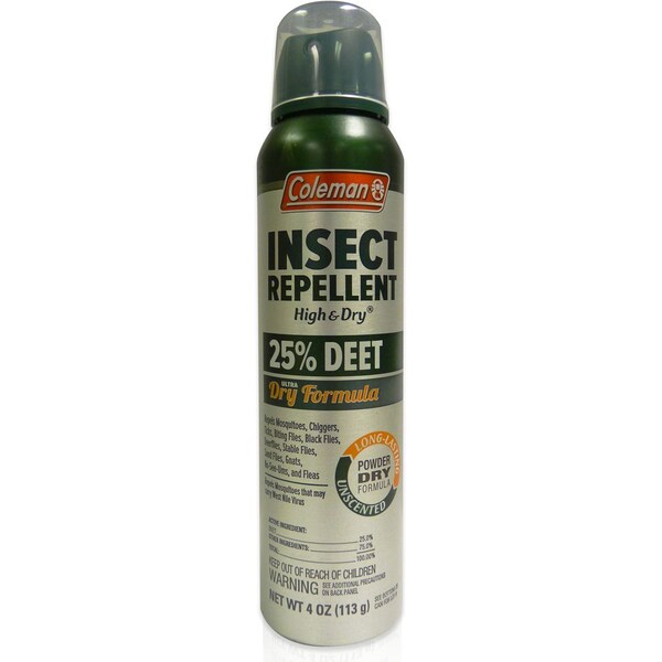 Wisconsin Pharmacal Co. 2023 Wpc Coleman 25% Deet High & Dry 4Oz Aerosol - WPC-7514