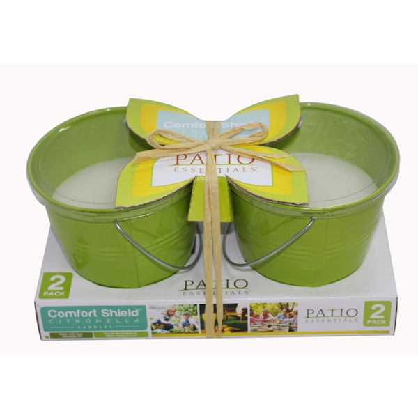 Patio Essentials Patio Essentials Citronella Bucket Candle For Mosquitoes/Other Flying Insects 10 oz - 21108P-2
