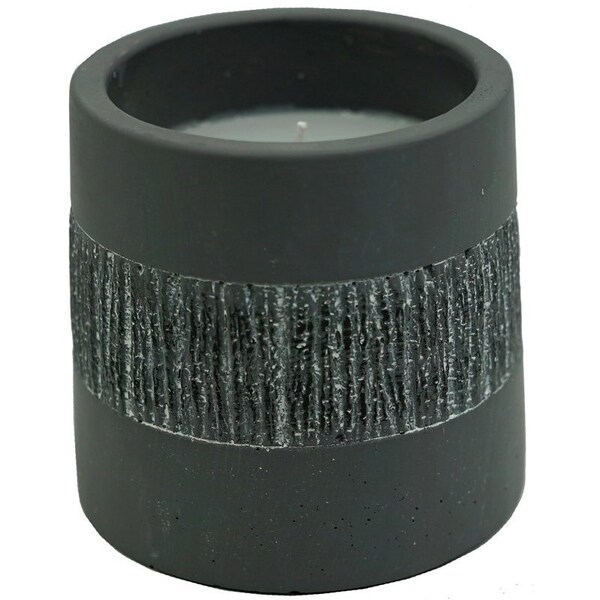 Seasonal Trends Citronella Candle, Cylinder, Gray, 36 to 40 hr Burn Time, 30 oz Resin and 15 oz Wax Resin Cup - Y1278