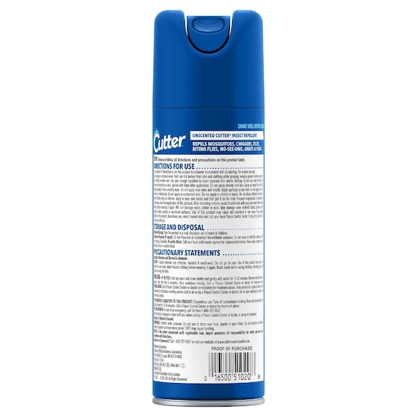 Cutter Cutter Insect Repellent Liquid For Mosquitoes/Other Flying Insects 6 oz - 51020