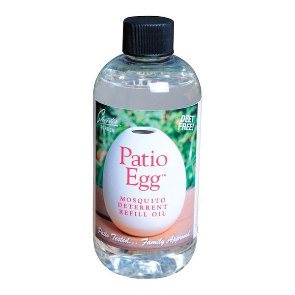 Skeeter Screen Patio Egg Organic Insect Repellent Refill Oil For Mosquitoes 8 oz - 90602
