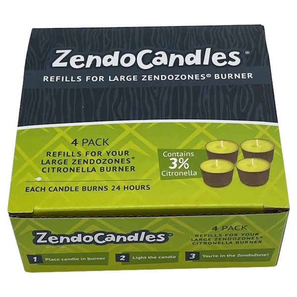 Jt Eaton JT Eaton ZendoCandle Citronella Candle Candle For Mosquitoes 1 box - 1824H-CAND
