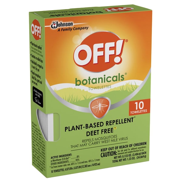 Off OFF! Botanicals Insect Repellent Solid For Mosquitoes/Other Flying Insects 0.123 oz, PK8 - 00239