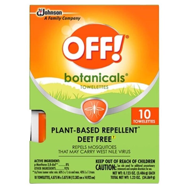 Off OFF! Botanicals Insect Repellent Solid For Mosquitoes/Other Flying Insects 0.123 oz, PK8 - 00239