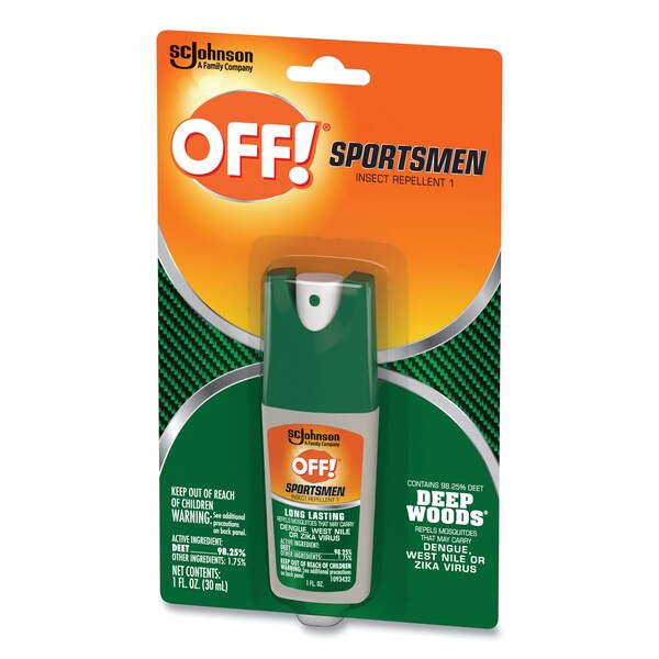 Off Deep Woods Sportsmen Insect Repellent, 1 oz Spray Bottle, PK12 - 317188