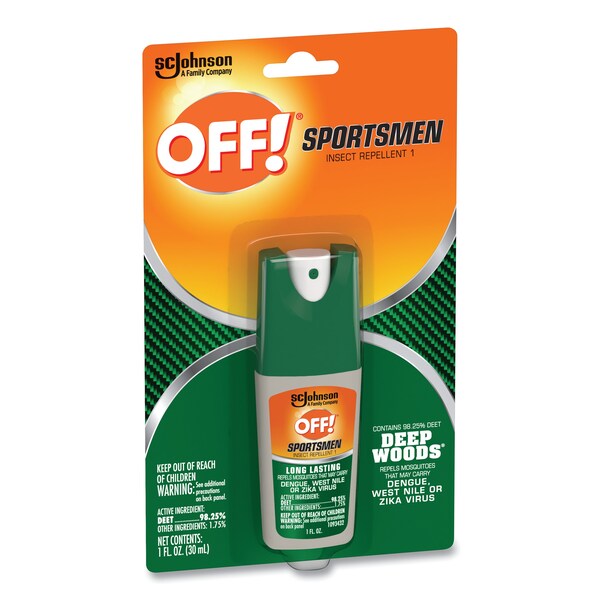Off Deep Woods Sportsmen Insect Repellent, 1 oz Spray Bottle, PK12 - 317188