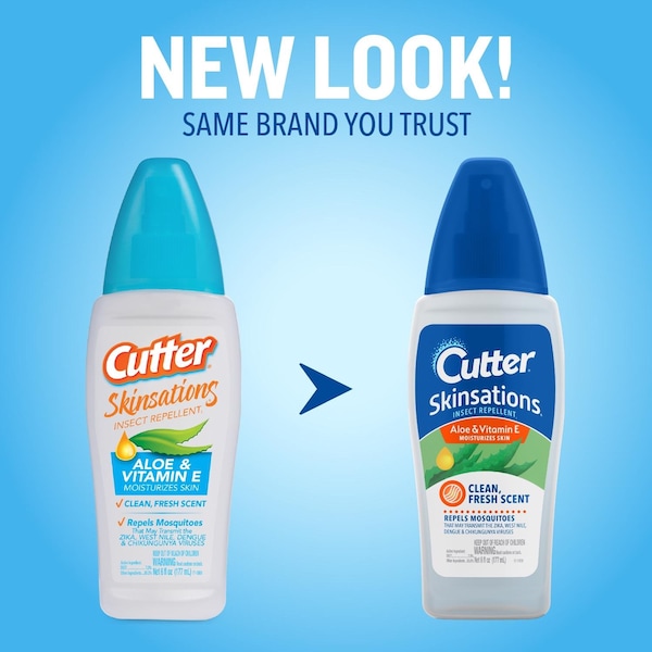 Cutter Cutter Skinsations Insect Repellent Liquid For Mosquitoes/Other Flying Insects 6 oz - 54010