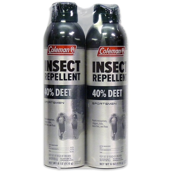 Wisconsin Pharmacal Co. 2023 Wpc Coleman 40% Deet 6 Oz. Aerosol Twin Pack - WPC-7352