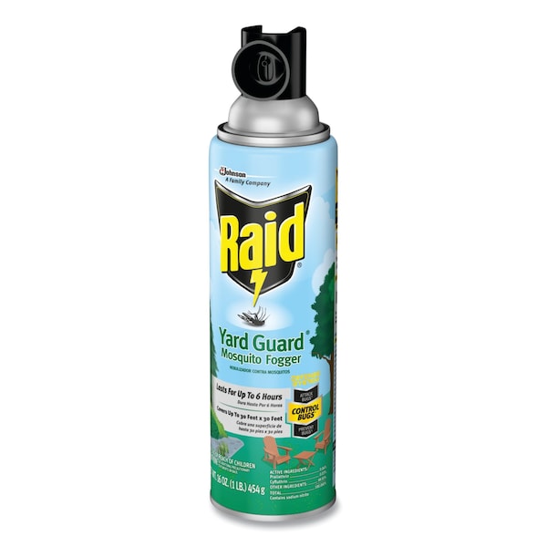 Raid Yard Guard Fogger, 16 oz, Aerosol, PK12 - 617825