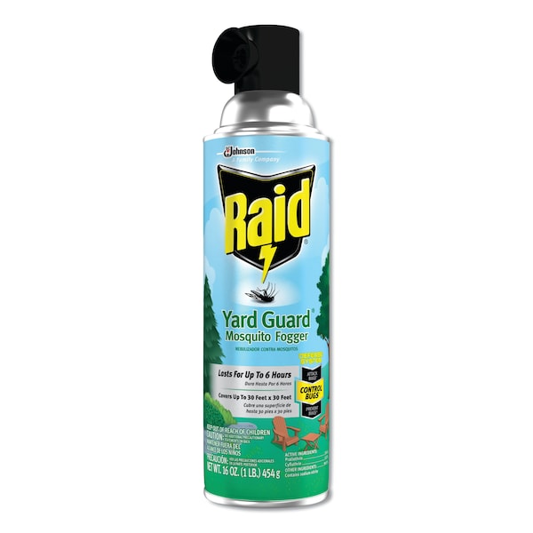 Raid Yard Guard Fogger, 16 oz, Aerosol, PK12 - 617825
