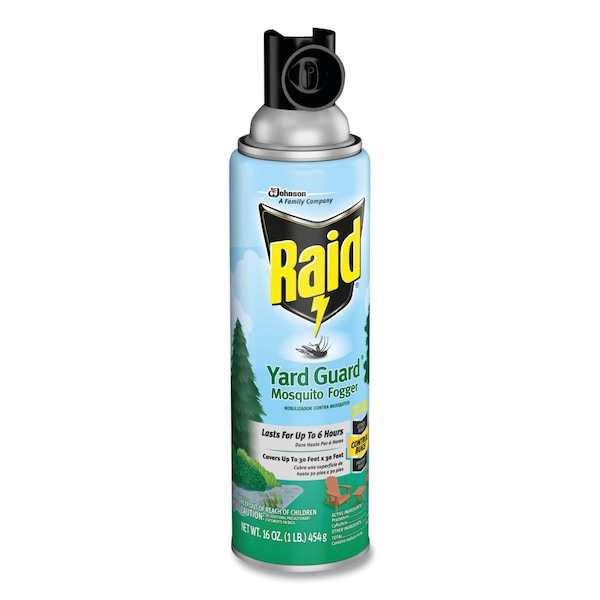 Raid Yard Guard Fogger, 16 oz, Aerosol, PK12 - 617825