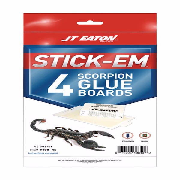 Jt Eaton Stick-Em Glue Board , 4PK - 198-4S