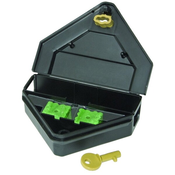 Jt Eaton Gold Key Mouse Depot Plastic Bait Station, PK12 - 907