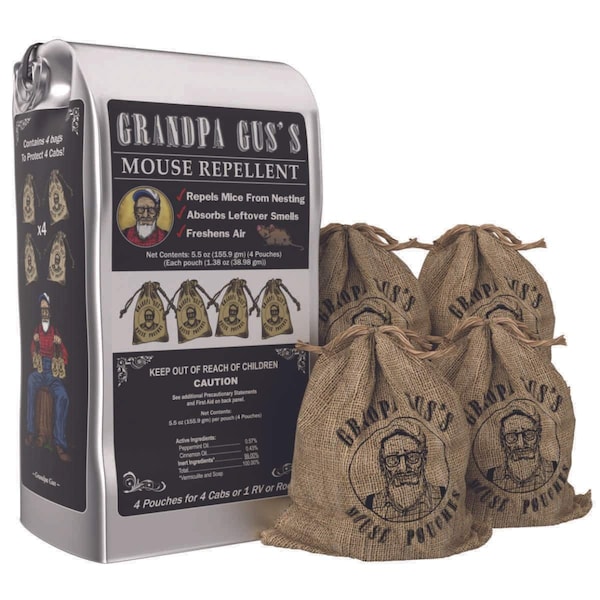 Vic West Importers Ltd Co Grandpa Guss Mouse Repellent Pouches - GMM-4-15
