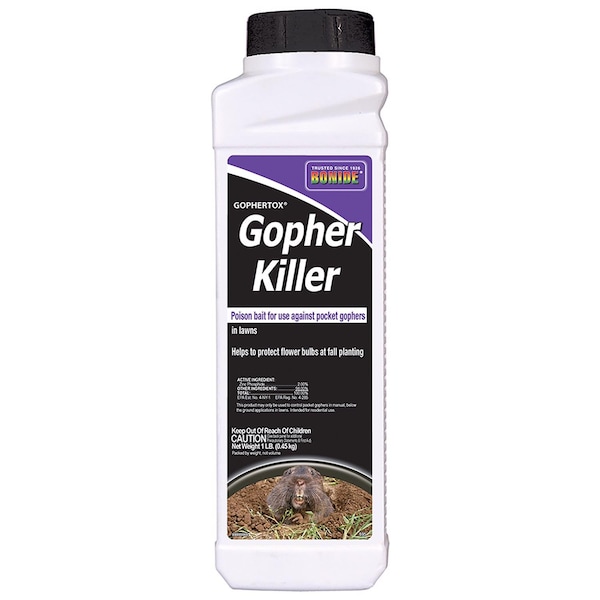Gophertox Bonide  Toxic Bait Granules For Gophers and Moles 1 lb - 695