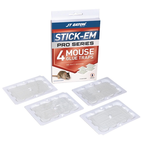 Jt Eaton JT Eaton Stick-Em Pro Series Small Glue Trap For Mice 4 pk - 133P