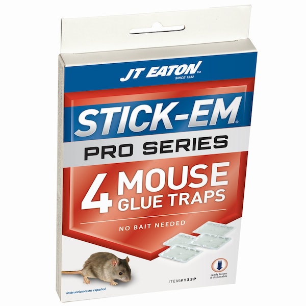 Jt Eaton JT Eaton Stick-Em Pro Series Small Glue Trap For Mice 4 pk - 133P