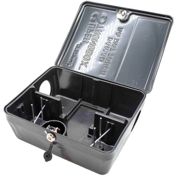 Super Strongbox Bait Station, Black Steel, PK6 - 912-BK