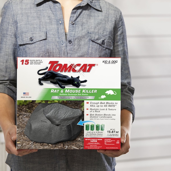 Tomcat Tomcat Rockscape Bait Station and Bait Blocks For Mice and Rats 1 pk - 0364605
