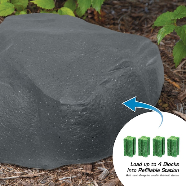 Tomcat Tomcat Rockscape Bait Station and Bait Blocks For Mice and Rats 1 pk - 0364605