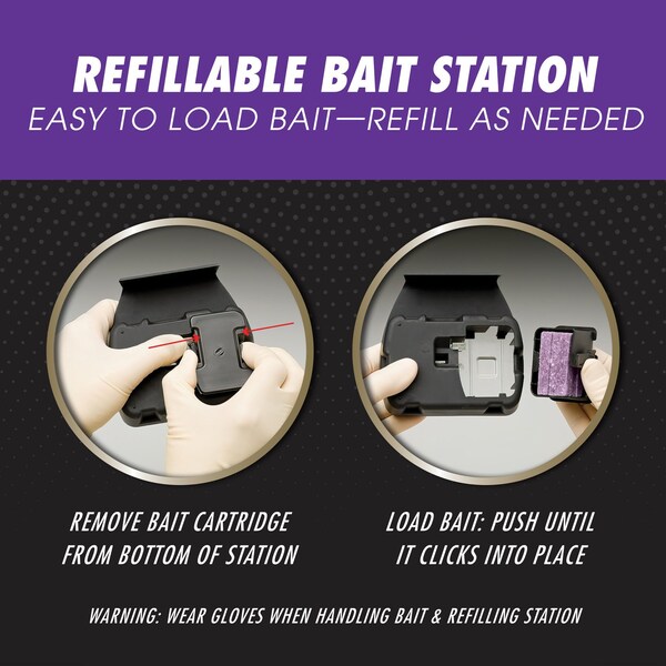 Tomcat Tomcat Mouse Killer Refillable Bait Station Blocks For Mice 12 oz 12 pk - 372905