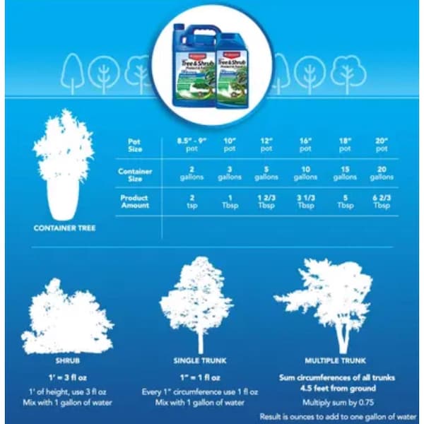 Bayer BioAdvanced 12 Month Tree and Shrub Protect & Feed Concentrate 32 oz - 701901A