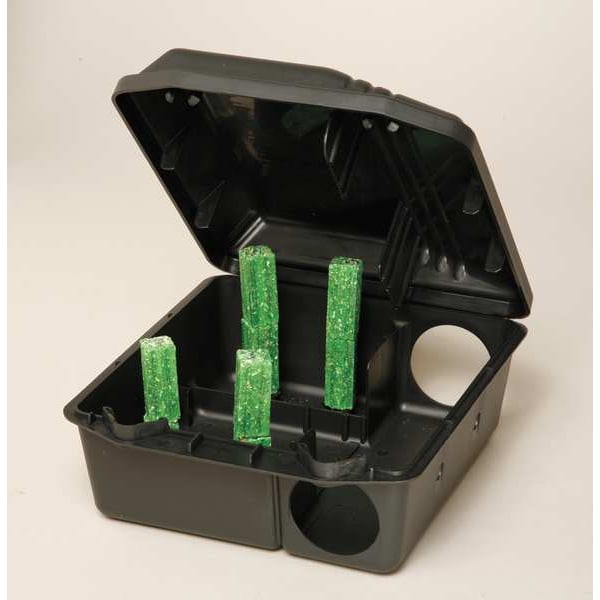 Motomco Rodent Station, w/Rods, 9-1/2 in.L - 33473